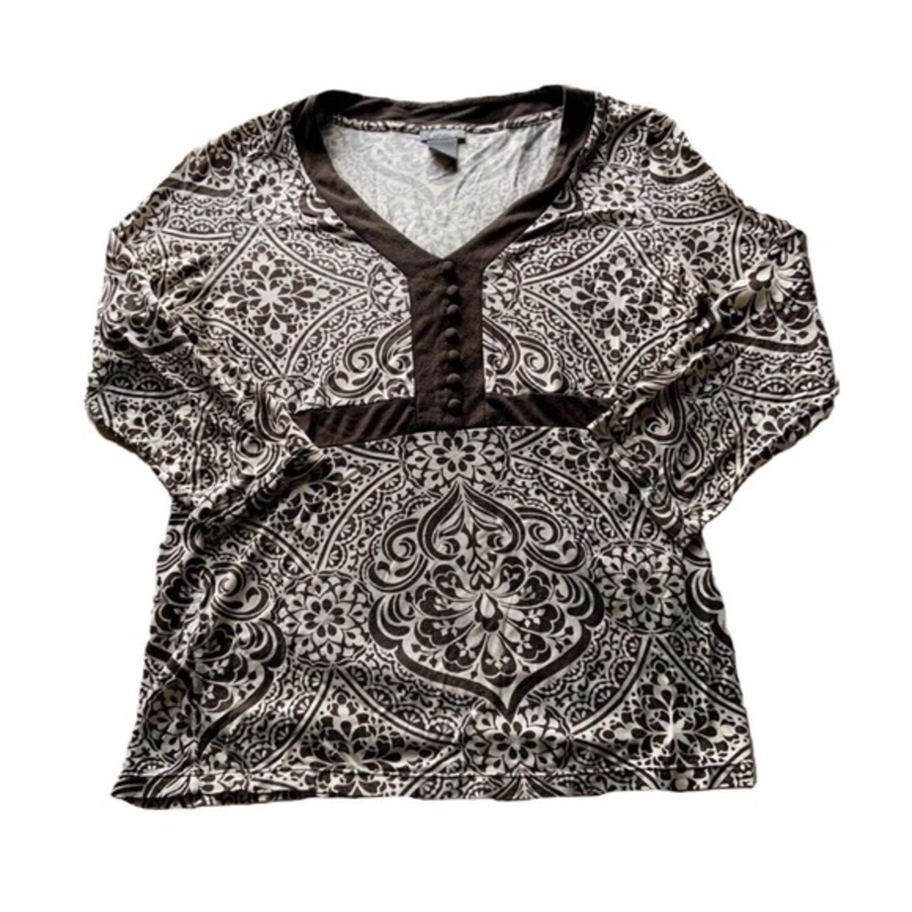 Vintage Brown Babydoll Top